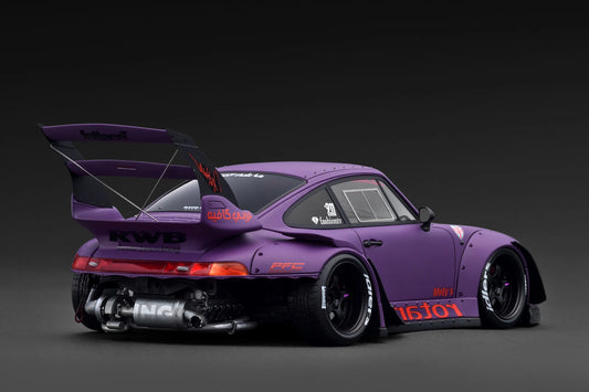 Ignition Model Porsche 993 RWB Widebody "Rotana" Matte Purple 1:18