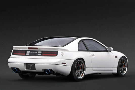 Ignition-Model Nissan Fairlady 300 ZX Z32 2by2 RHD w/ TE37 White 1:18