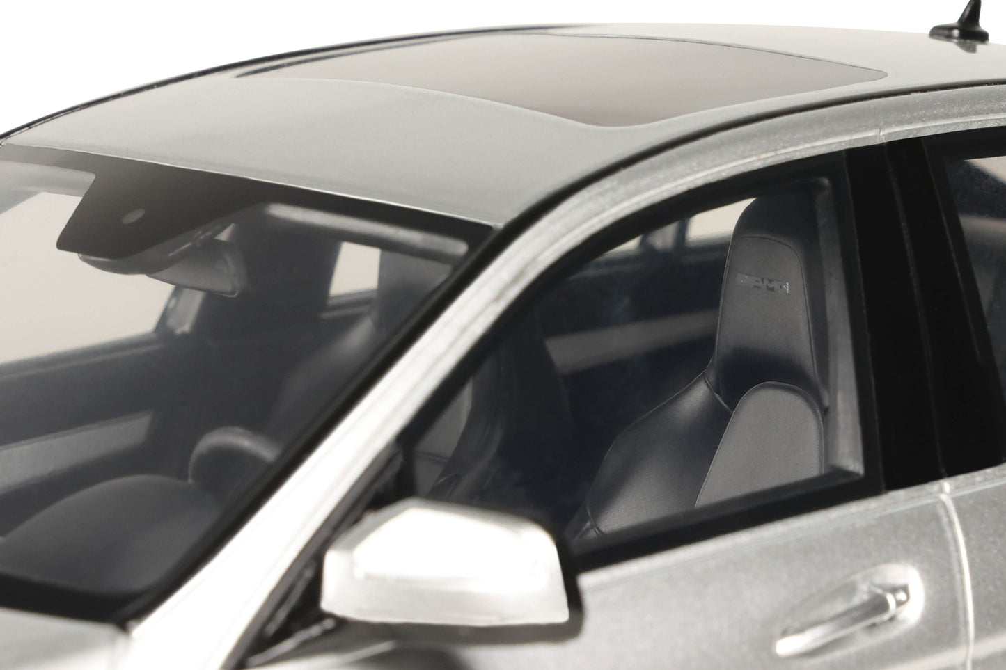 GT Spirit 2008 Mercedes Benz C63 AMG Sedan Iridium Silver 1:18