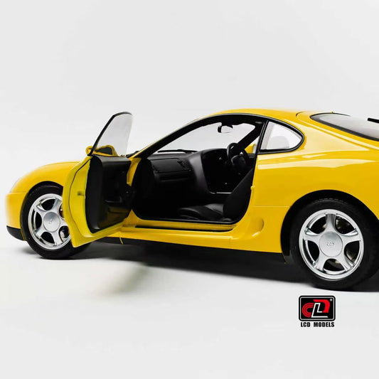 LCD Toyota Supra A80 Yellow 1:18