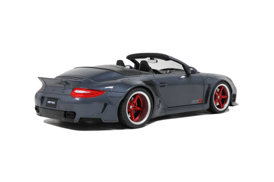 GT Spirit 2016 Porsche 911 997 Cabriolet LB Works Grey w/ Red Wheels 1:18