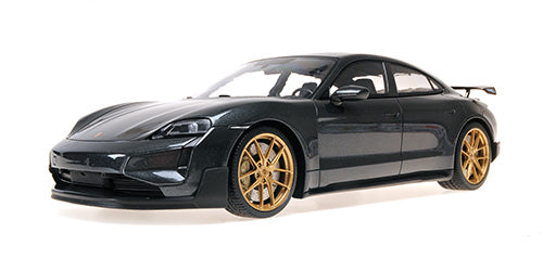 Minichamps 2024 Porsche Taycan Turbo GT Grey 1:18