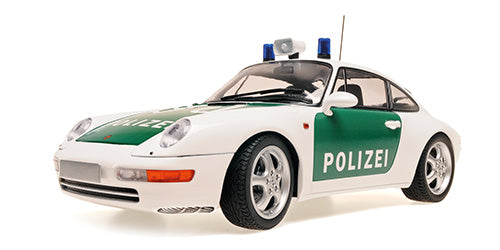 Minichamps 1993 Porsche 911 (993) Carrera German Polizei White 1:18