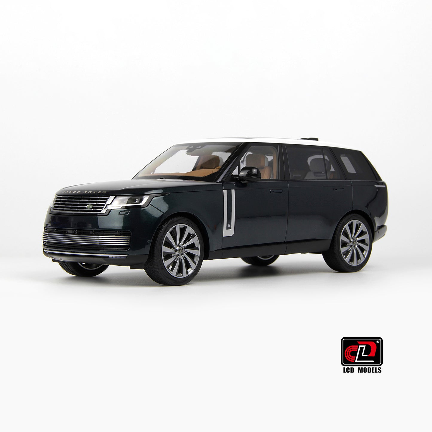 LCD 2022 Land Rover Range Rover SV Serenity Dark Green w/ White Roof 1:18