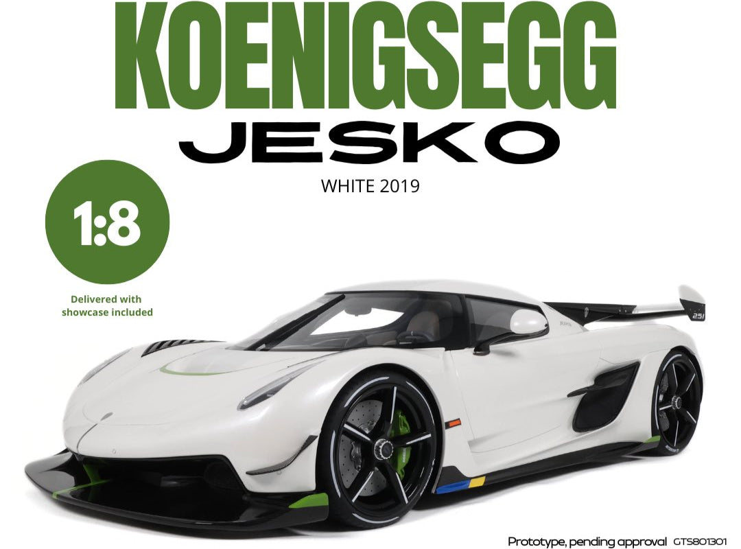 GT Spirit 2019 Koenigsegg Jesko White 1:8