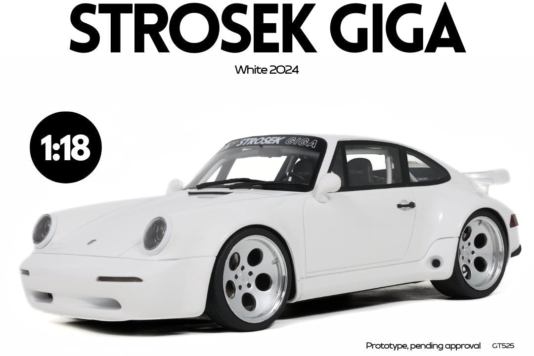 GT Spirit Porsche 911 993 Carrera Strosek Giga 2024 White 1:18
