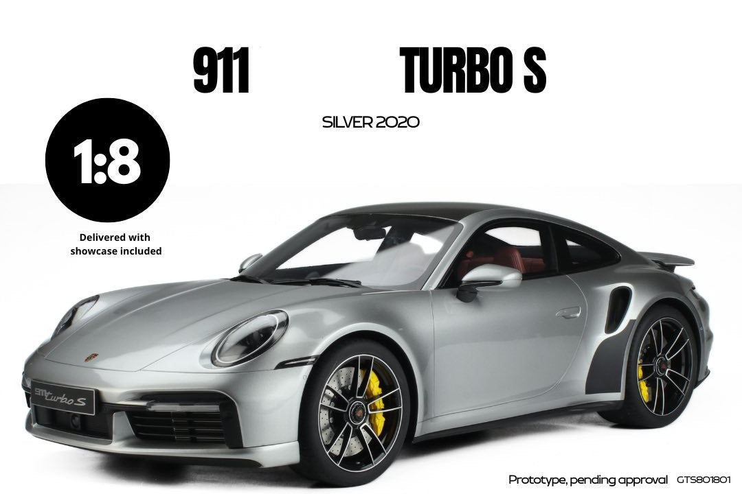 GT Spirit 2020 Porsche 911 992 Turbo S GT Silver 1:8