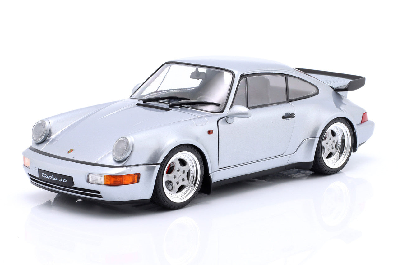 Solido 1990 Porsche 911 (964) Turbo 3.6 Polar Silver 1:18