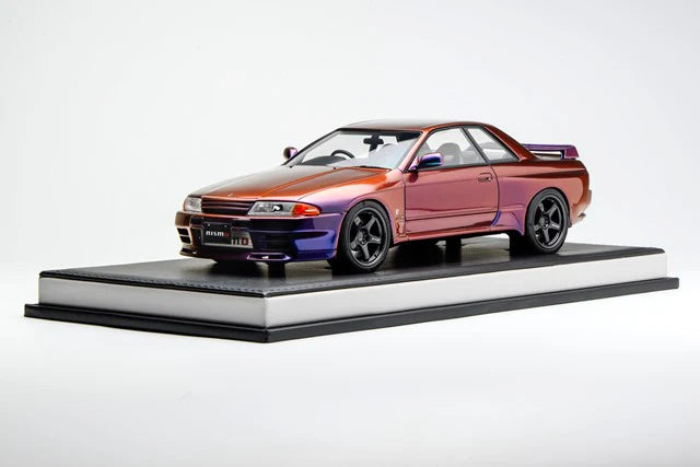 Motorhelix 1991 Nissan Skyline GT-R R32 (BNR32) Customized Version Midnight Purple 1:18