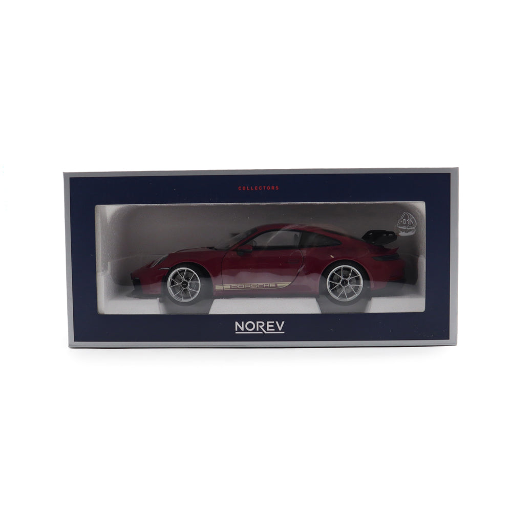 Norev 2021 Porsche 911 992 GT3 Ruby Star Neo w/ Silver Wheels 1:18