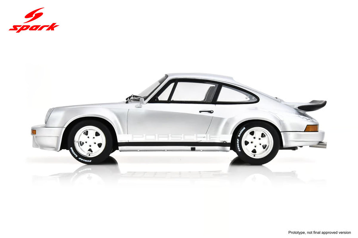 Spark Model 1973 Porsche 911 Turbo Studie IAA 143 SPA Silver 1:18 WITH DISPLAY