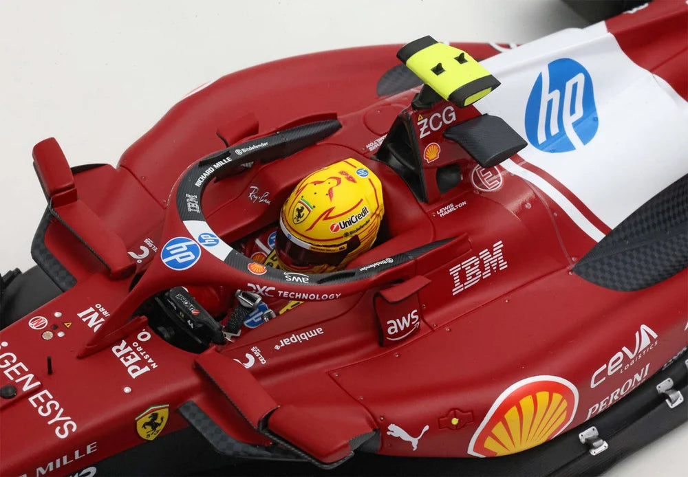 BBR Ferrari F1 SF-25 Team Scuderia #44 Winner China GP 2025 (Hamilton) Red 1:18