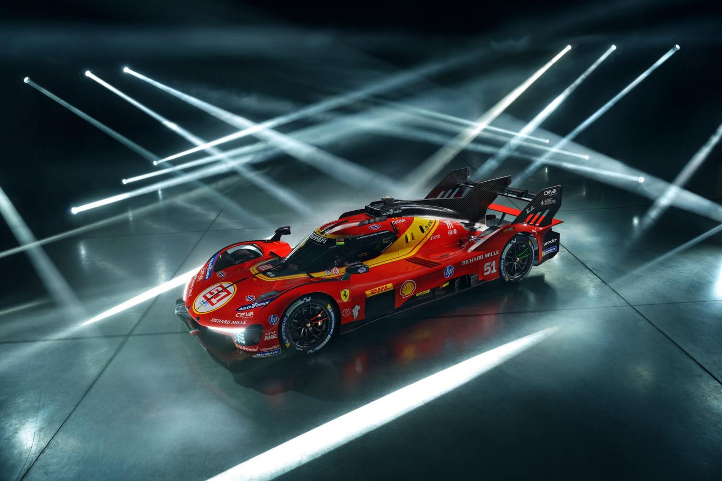 Bburago Ferrari 499P 3.0L Turbo V6 #51 Team Ferrari AF Corse 2026 24hr Le Mans 1:18