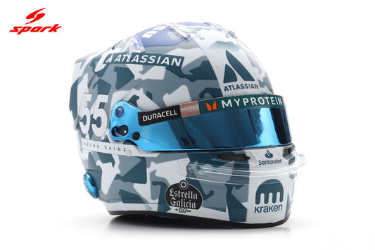 Spark-Model Williams Racing F1 Team Carlos Sainz Helmet British GP 2025 1:5