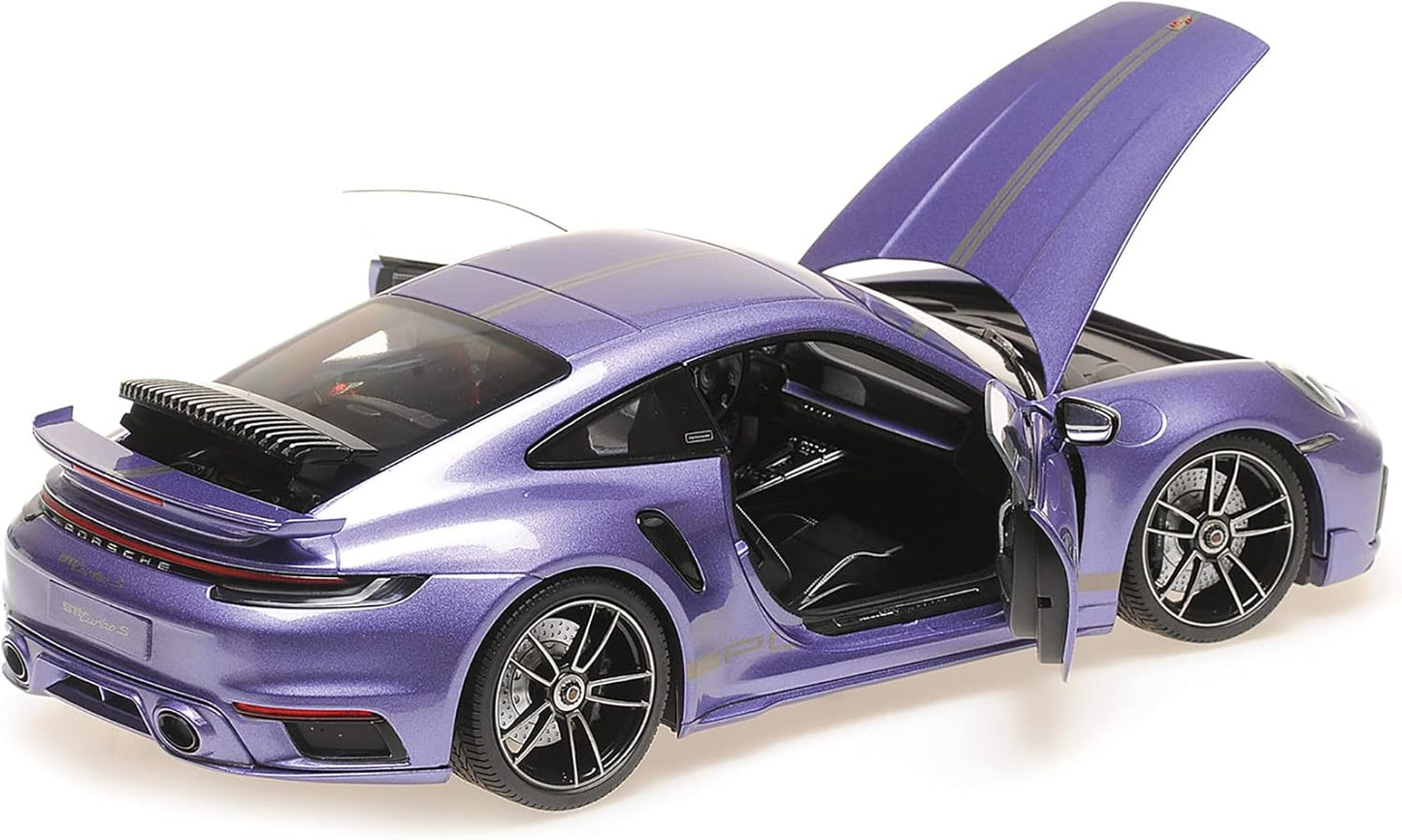 Minichamps 2021 Porsche 911 992 Turbo S Violet Purple Metallic 1:18