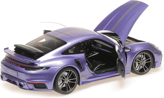Minichamps 2021 Porsche 911 992 Turbo S Violet Purple Metallic 1:18