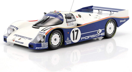Norev Porsche 962C 2.6L Turbo Team Rothmans Porsche No 17 Winner 24H Le Mans 1987 1:18