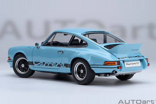 AUTOart Porsche 911 Carrera 2.7 RS Gulf Blue w/ Black Deco and Wheels 1:18