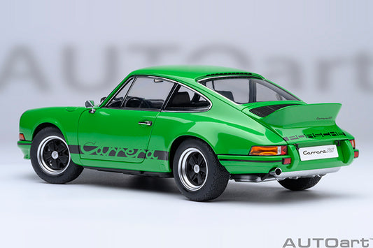 AUTOart Porsche 911 Carrera 2.7 RS Viper Green w/ Black Deco and Wheels 1:18