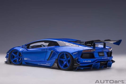 AUTOart Lamborghini Aventador Liberty Walk Limited Edition Hyper Blue 1:18