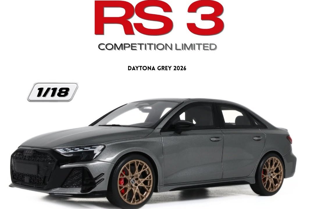 GT Spirit 2026 Audi RS3 8Y Competition Limited Daytona Grey 1:18
