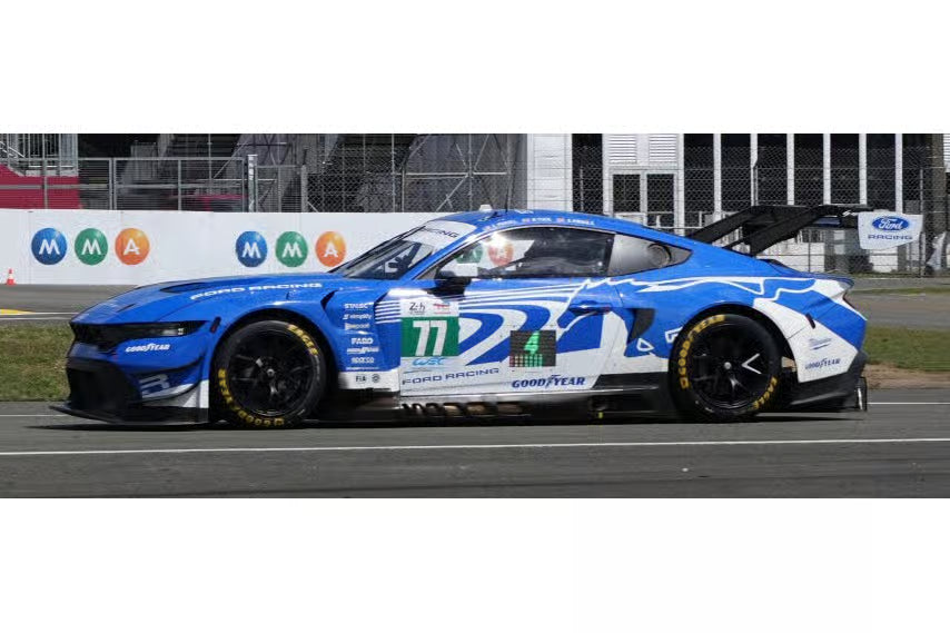 Spark Model Ford Mustang GT3 Coyote #77 Team Proton Competition 24hr Le Mans 2026 1:18 WITH DISPLAY