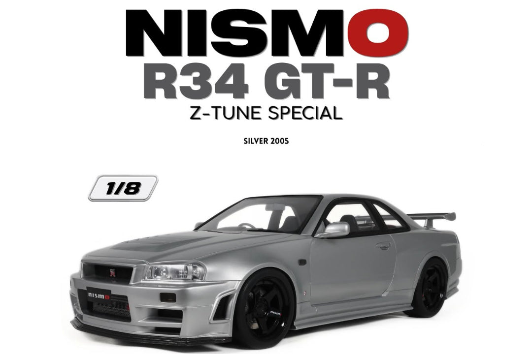 GT Spirit 2005 Nissan Skyline GT-R (R34) Z-tune Silver 1:8
