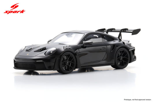 Spark-Model 2023 Porsche 911 (992) GT3 RS w/ Weissach Package Black WITH DISPLAY 1:18