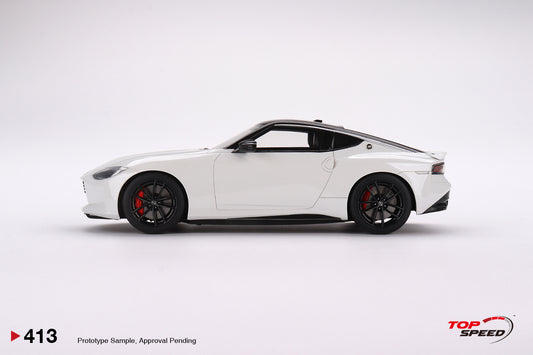 Topspeed 2023 Nissan Fairlady Z Version ST Everest White RHD 1:18