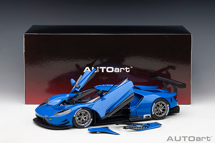 AUTOart 2017 Ford GT Le Mans Plain Color Version Lightning Blue 1:18