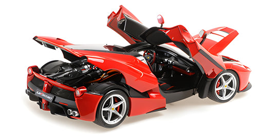 BBR 2013 Ferrari LaFerrari Red Sport Seats Rosso Corsa (Ferrari Red) w/ Openings 1:18