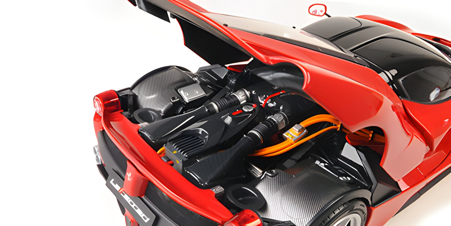 BBR 2013 Ferrari LaFerrari Red Sport Seats Rosso Corsa (Ferrari Red) w/ Openings 1:18