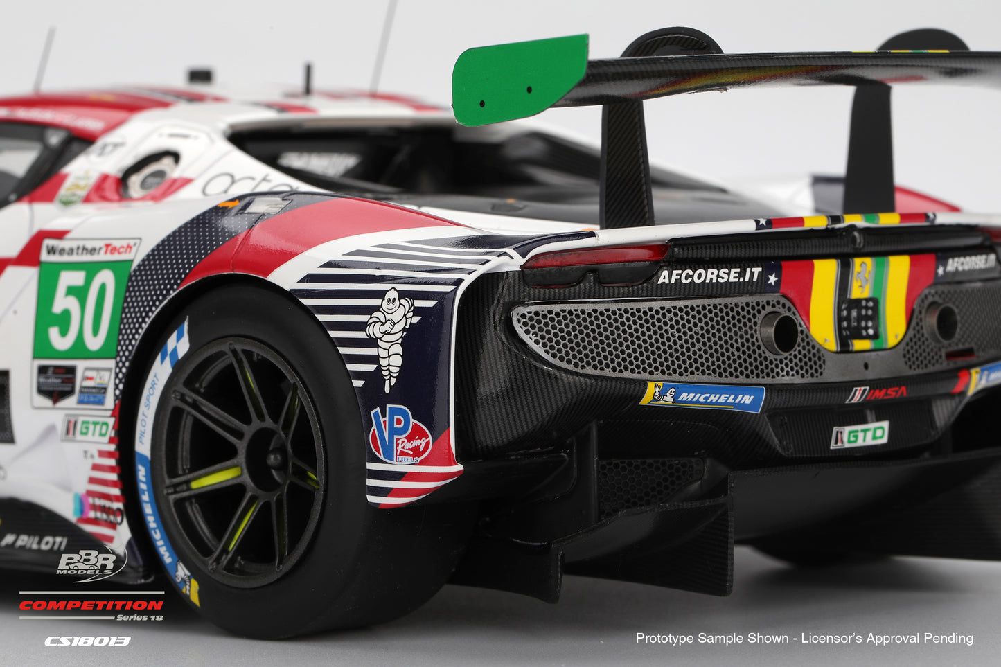 BBR Ferrari 296 GT3 #50 AF Corse 2025 IMSA Daytona Rolex 24 Red 1:18