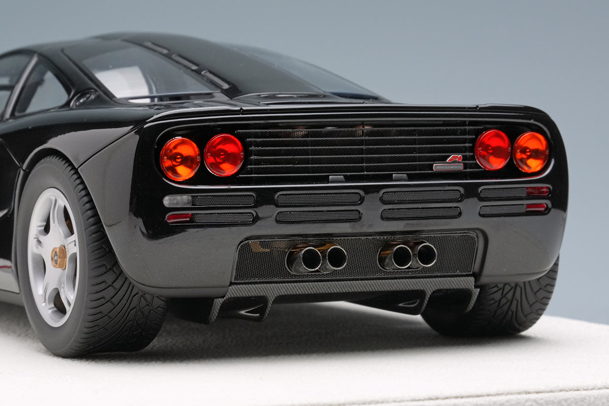 Make Up Co., Ltd / Eidolon 1994 Mclaren F1 Road Car Jet Black Metallic WITH DISPLAY 1:18