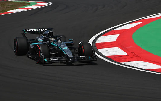 Minichamps Mercedes W17 Petronas #12 1st Pole w/ Pole Position Tires Chinese GP 2026 (Antonelli) 1:18