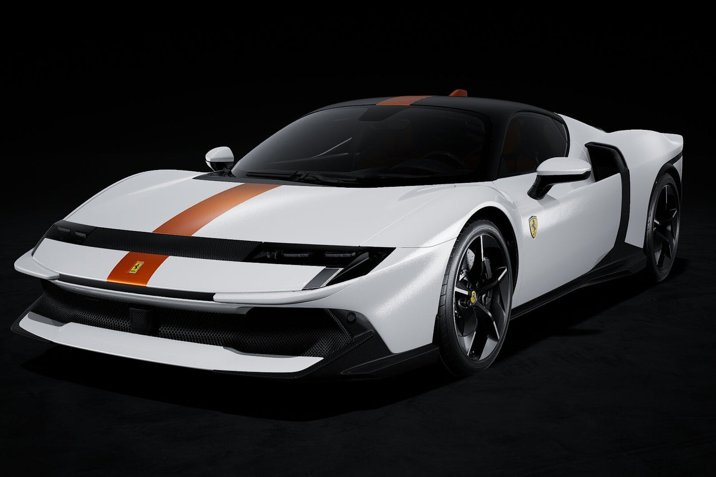 MR-Models 2025 Ferrari 849 Testarossa Bianco Italia (Italian White) 1:18