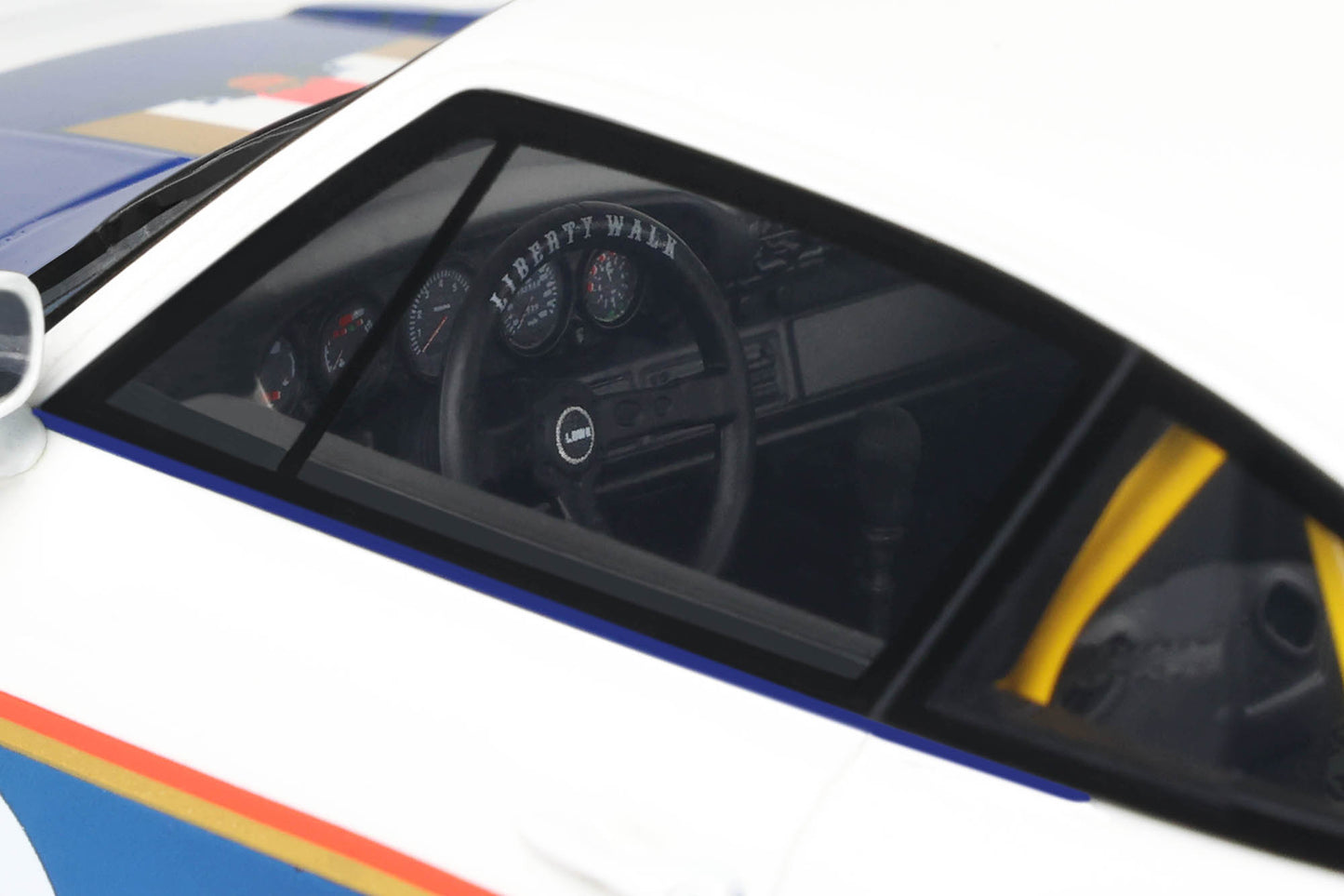 GT Spirit 2023 Porsche 911 993 RWB X No 2 Liberty Walk White and Blue 1:18