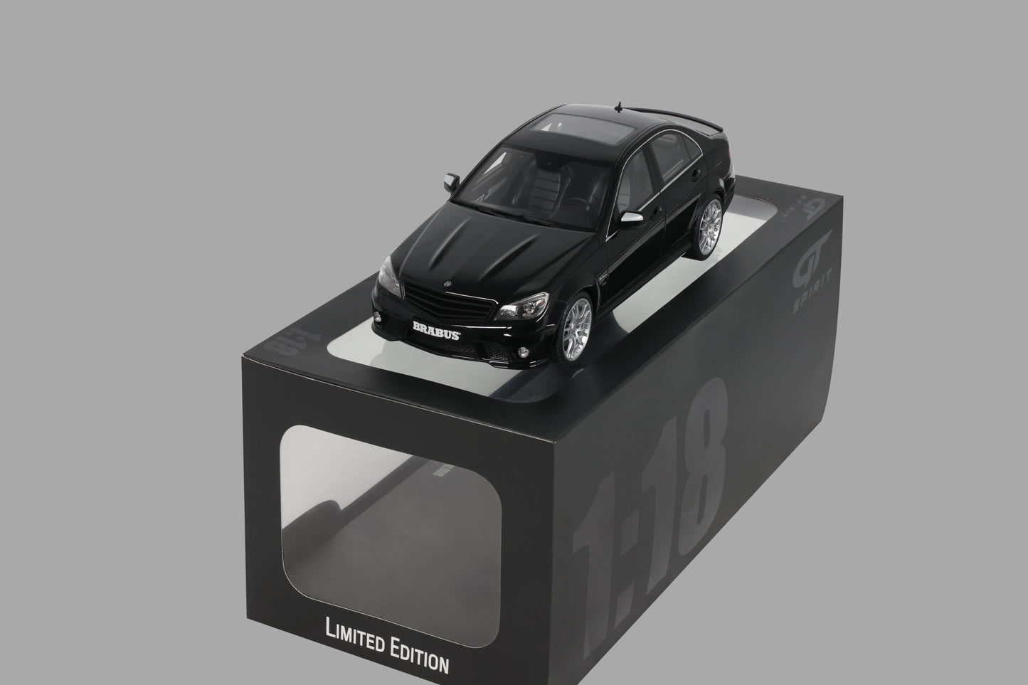 GT Spirit 2008 Mercedes Benz Brabus B63S (C63) W204 Obsidian Black 1:18