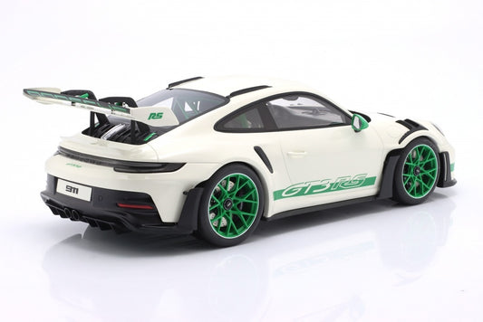 GT Spirit 2022 Porsche 911 992 GT3 RS Tribute Carrera RS White & Green 1:12