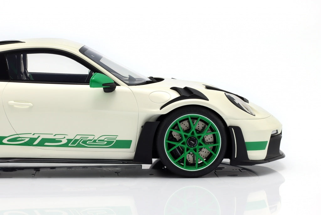 GT Spirit 2022 Porsche 911 992 GT3 RS Tribute Carrera RS White & Green 1:12