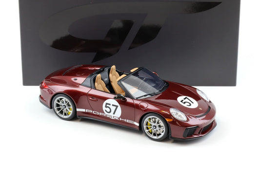 GT Spirit 2019 Porsche 911 991.2 Speedster Heritage Edition Cherry Metallic 1:18