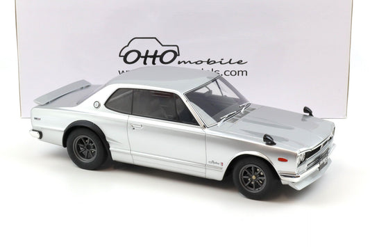 Otto 1971 Nissan Skyline 2000 GT-R (KPGC10) Silver 1:12
