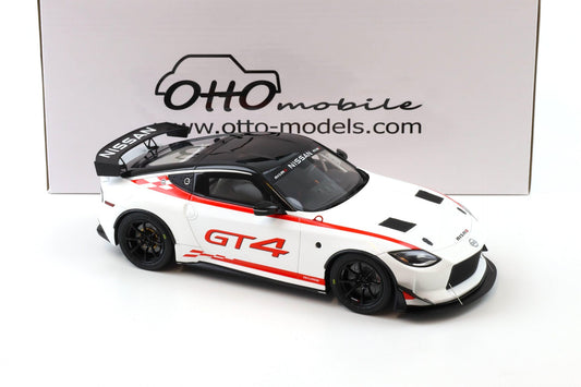 Otto 2022 Nissan 400 Z GT4 White w/ Red Trim 1:18