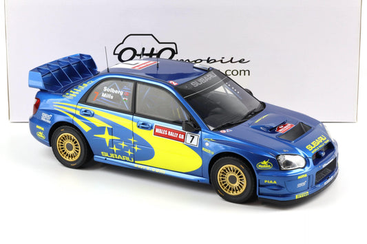 Otto 2003 Subaru Impreza WRC S9 #7 Winner Wales Rallye 2003 Blue 1:12