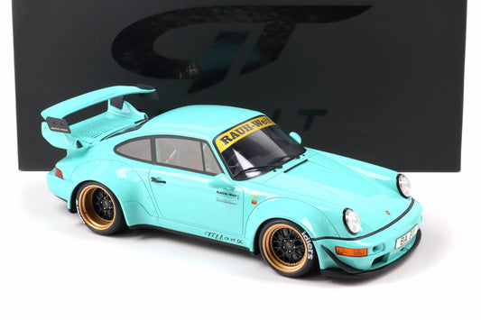 GT Spirit 2020 Porsche 911 930 RWB Tiffany Blue 1:12