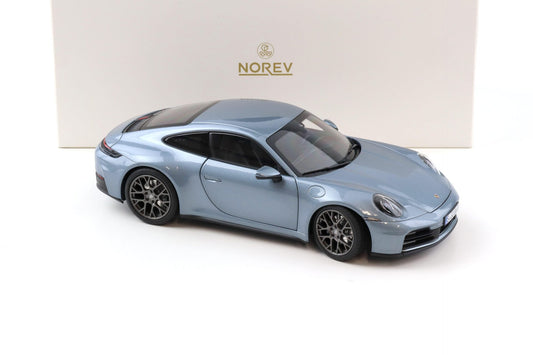 Norev 2025 Porsche 911 992.2 Carrera Polar Silver Metallic 1:18