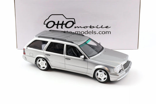 Otto 1996 Mercedes-Benz 70TE AMG W124 Wagon Brilliant Silver 744 1:18