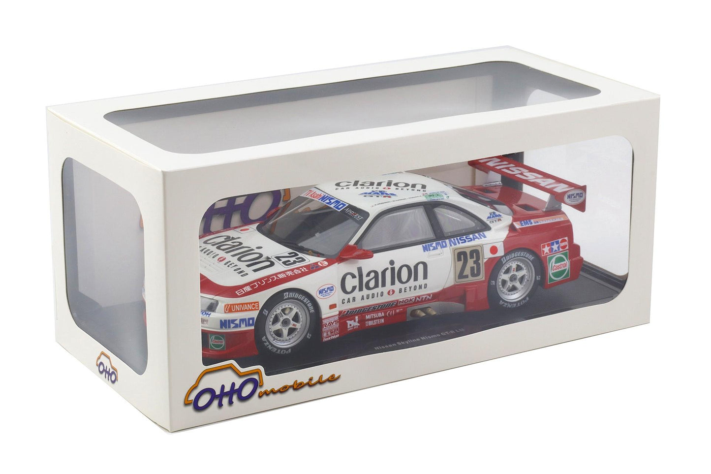 Otto 1996 Nissan Skyline GT-R LM R33 #23 1996 Le Mans White & Red 1:18
