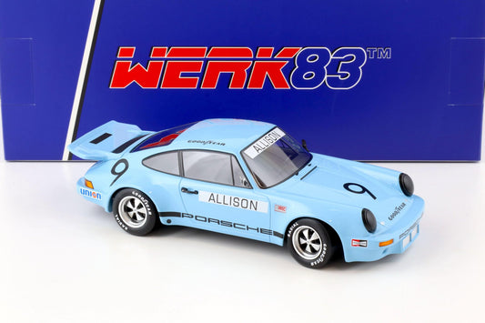Werk83 1974 Porsche 911 3.0 RSR IROC Riverside #9 Allison Blue 1:18