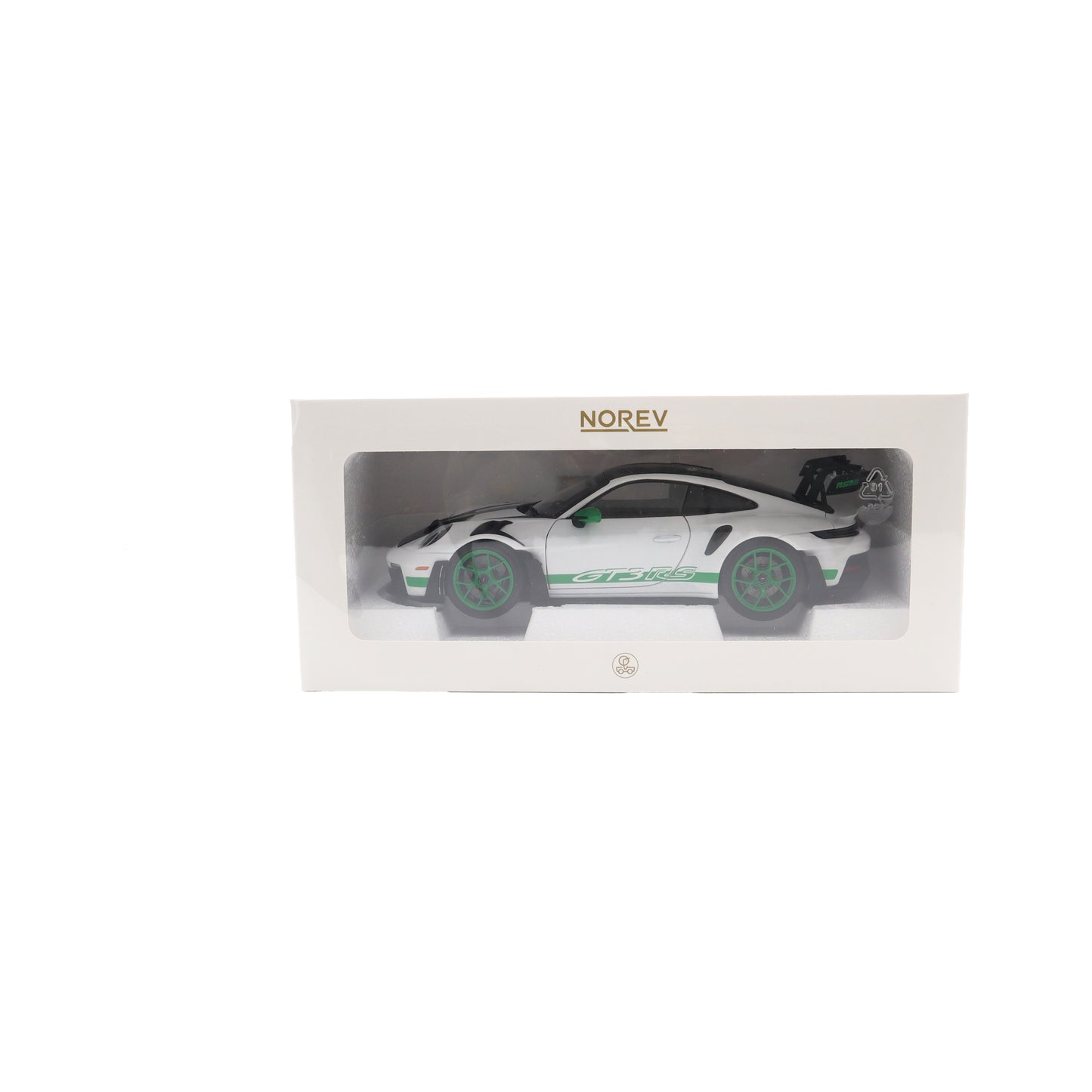 Norev 2022 Porsche 911 992 GT3 RS Weissach Package Tribute Edition White w/ Green 1:18